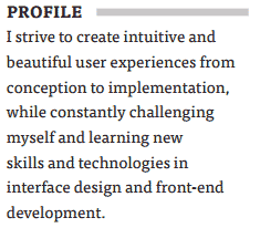 UX-Resume-Summary-Example