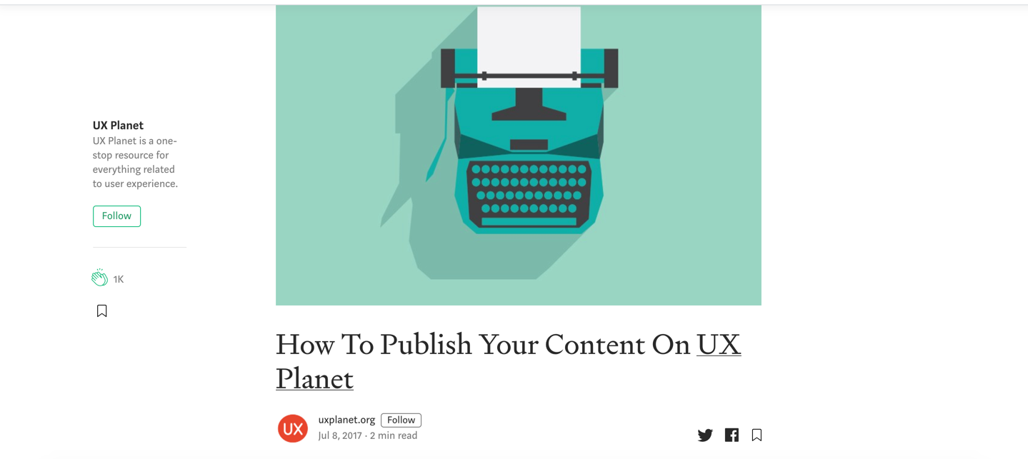 UX Planet Article Submission